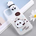 Pattern 3D Lovely Papa Panda Shockproof Protective Case For iPhone 11 Pro Max(Three Pandas)