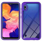 For Samsung Galaxy A10 Starry Sky Solid Color Series Shockproof PC + TPU Protective Case(Purple)