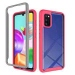 For Samsung Galaxy A41 Starry Sky Solid Color Series Shockproof PC + TPU Protective Case(Red)