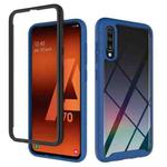 For Samsung Galaxy A70 Starry Sky Solid Color Series Shockproof PC + TPU Protective Case(Royal Blue)