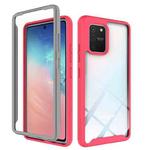 For Samsung Galaxy S10 Lite Starry Sky Solid Color Series Shockproof PC + TPU Protective Case(Red)