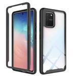 For Samsung Galaxy S10 Lite Starry Sky Solid Color Series Shockproof PC + TPU Protective Case(Black)