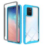 For Samsung Galaxy S10 Lite Starry Sky Solid Color Series Shockproof PC + TPU Protective Case(Baby Blue)