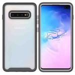 For Samsung Galaxy S10 Plus Starry Sky Solid Color Series Shockproof PC + TPU Protective Case(Black)