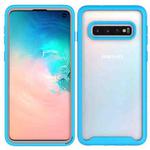 For Samsung Galaxy S10 Starry Sky Solid Color Series Shockproof PC + TPU Protective Case(Baby Blue)
