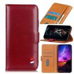 For VIVO Y70 3-Color Pearl Texture Magnetic Buckle Horizontal Flip PU Leather Case with Card Slots & Wallet & Holder(Wine Red)