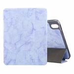 Marble Texture Pattern Horizontal Flip Leather Case, with Three-folding Holder & Sleep / Wake-up For iPad Air 2022 / 2020 10.9(Purple)