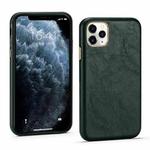 For iPhone 11 Lambskin Texture Four-Corner Full Coverage Leather + Metal Protective Case (Green)