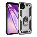 For Google Pixel 4XL Shockproof TPU + PC Protective Case with 360 Degree Rotating Holder(Silver)