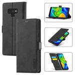 For Samsung Galaxy Note9 LC.IMEEK Strong Magnetism Ultra-thin Horizontal Flip Shockproof Matte TPU + PU Leather Case with Holder & Card Slots & Wallet(Black)