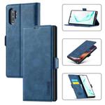 For Samsung Galaxy Note10 LC.IMEEK Strong Magnetism Ultra-thin Horizontal Flip Shockproof Matte TPU + PU Leather Case with Holder & Card Slots & Wallet(Blue)
