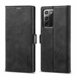 For Samsung Galaxy Note20 LC.IMEEK Strong Magnetism Ultra-thin Horizontal Flip Shockproof Matte TPU + PU Leather Case with Holder & Card Slots & Wallet(Black)