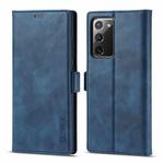 For Samsung Galaxy Note20 LC.IMEEK Strong Magnetism Ultra-thin Horizontal Flip Shockproof Matte TPU + PU Leather Case with Holder & Card Slots & Wallet(Blue)