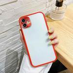 For iPhone 11 Electroplating All-Inclusive Pure TPU Protective Case with Metal Lens Cover (Red)