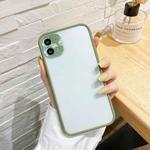 For iPhone 11 Electroplating All-Inclusive Pure TPU Protective Case with Metal Lens Cover (Green)