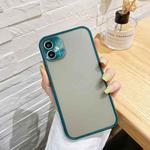 For iPhone 11 Electroplating All-Inclusive Pure TPU Protective Case with Metal Lens Cover (Dark Green Gray)