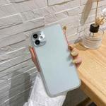 For iPhone 11 Pro Electroplating All-Inclusive Pure TPU Protective Case with Metal Lens Cover (White)