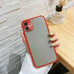 For iPhone 11 Pro Electroplating All-Inclusive Pure TPU Protective Case with Metal Lens Cover (Red Gray)