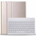 A098 Detachable Ultra-thin ABS Bluetooth Keyboard Tablet Case for iPad Air 4 10.9 inch (2020), with Stand(Gold)