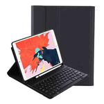 C098B Detachable ABS Ultra-thin Candy Colors Bluetooth Keyboard Tablet Case for iPad Air 4 10.9 inch (2020), with Stand & Pen Slot(Black)