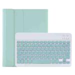 C098B Detachable ABS Ultra-thin Candy Colors Bluetooth Keyboard Tablet Case for iPad Air 4 10.9 inch (2020), with Stand & Pen Slot(Green)