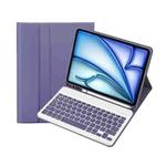 For iPad Air 11 2024 / 2025 / Air 4 2020 / Air 5 2022 A098B Detachable ABS Ultra-thin Candy Colors Bluetooth Keyboard Tablet Case with Stand & Pen Slot(Purple)