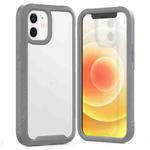 PC+TPU Color Transparent Shockproof Phone Protective Case For iPhone 12 Mini(Grey)