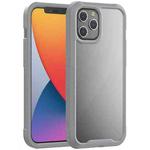 PC+TPU Color Transparent Shockproof Phone Protective Case For iPhone 12 Pro Max(Grey)