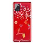 For Samsung Galaxy A31 Trendy Cute Christmas Patterned Case Clear TPU Cover Phone Cases(White Tree Gift)