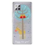 For Samsung Galaxy A42 5G Trendy Cute Christmas Patterned Case Clear TPU Cover Phone Cases(Lovers and Deer)