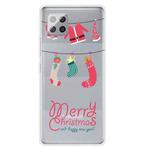 For Samsung Galaxy A42 5G Trendy Cute Christmas Patterned Case Clear TPU Cover Phone Cases(Christmas Suit)