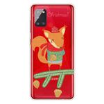 For Samsung Galaxy A51 Trendy Cute Christmas Patterned Case Clear TPU Cover Phone Cases(Fox)