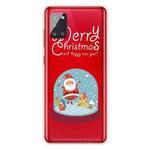 For Samsung Galaxy A71 Trendy Cute Christmas Patterned Case Clear TPU Cover Phone Cases(Crystal Ball)