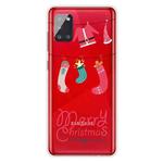 For Samsung Galaxy A71 5G Trendy Cute Christmas Patterned Case Clear TPU Cover Phone Cases(Christmas Suit)