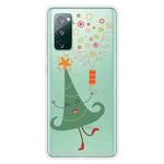 For Samsung Galaxy S20 FE Trendy Cute Christmas Patterned Case Clear TPU Cover Phone Cases(Merry Christmas Tree)