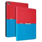 Contrast Color PU Leather Horizontal Flip Leather Case with Holder & Sleep / Wake-up Function For iPad 10.2 2021 / 2020 / 2019(Red Blue)