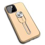 2 in 1 Shockproof TPU+PC Case with Ring Holder For iPhone 12 mini(Gold)