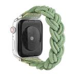 Elastic Woven Watch Band For Apple Watch Series 7 41mm / 6 & SE & 5 & 4 40mm / 3 & 2 & 1 38mm, Length:130mm(Green)