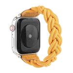 Elastic Woven Watch Band For Apple Watch Series 7 41mm / 6 & SE & 5 & 4 40mm / 3 & 2 & 1 38mm, Length:150mm(Yellow)