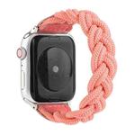 Elastic Woven Watch Band For Apple Watch Ultra 49mm / Series 8&7 45mm / SE 2&6&SE&5&4 44mm / 3&2&1 42mm, Length:130mm(Watermelon Red)