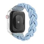 Elastic Woven Watch Band For Apple Watch Series 7 45mm / 6 & SE & 5 & 4 44mm / 3 & 2 & 1 42mm, Length:150mm(Sky Blue)