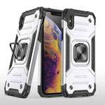 For iPhone XS Max Magnetic Armor Shockproof TPU + PC Case with Metal Ring Holder