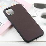 For iPhone 11 Bead Texture Genuine Leather Protective Case (Coffee)