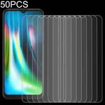For Motorola Moto G9 Play 50 PCS 0.26mm 9H 2.5D Tempered Glass Film