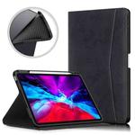 Marble Cloth Texture Horizontal Flip TPU + PU Leather Case with Holder & Card Slot & Sleep / Wake-up Function For iPad Air 2022 / 2020 10.9(Black)