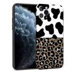 For iPhone 11 Pro Precision Hole Shockproof Protective Case (Leopard + Milk Cow)