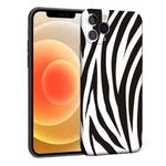 For iPhone 12 mini Precision Hole Shockproof Protective Case (Zebra)