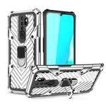 For OPPO A9 (2020) Cool Armor PC + TPU Shockproof Case with 360 Degree Rotation Ring Holder(Silver)