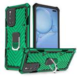 For Vivo V19 Cool Armor PC + TPU Shockproof Case with 360 Degree Rotation Ring Holder(Dark Green)