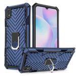 For Xiaomi Redmi 9A Cool Armor PC + TPU Shockproof Case with 360 Degree Rotation Ring Holder(Blue)
